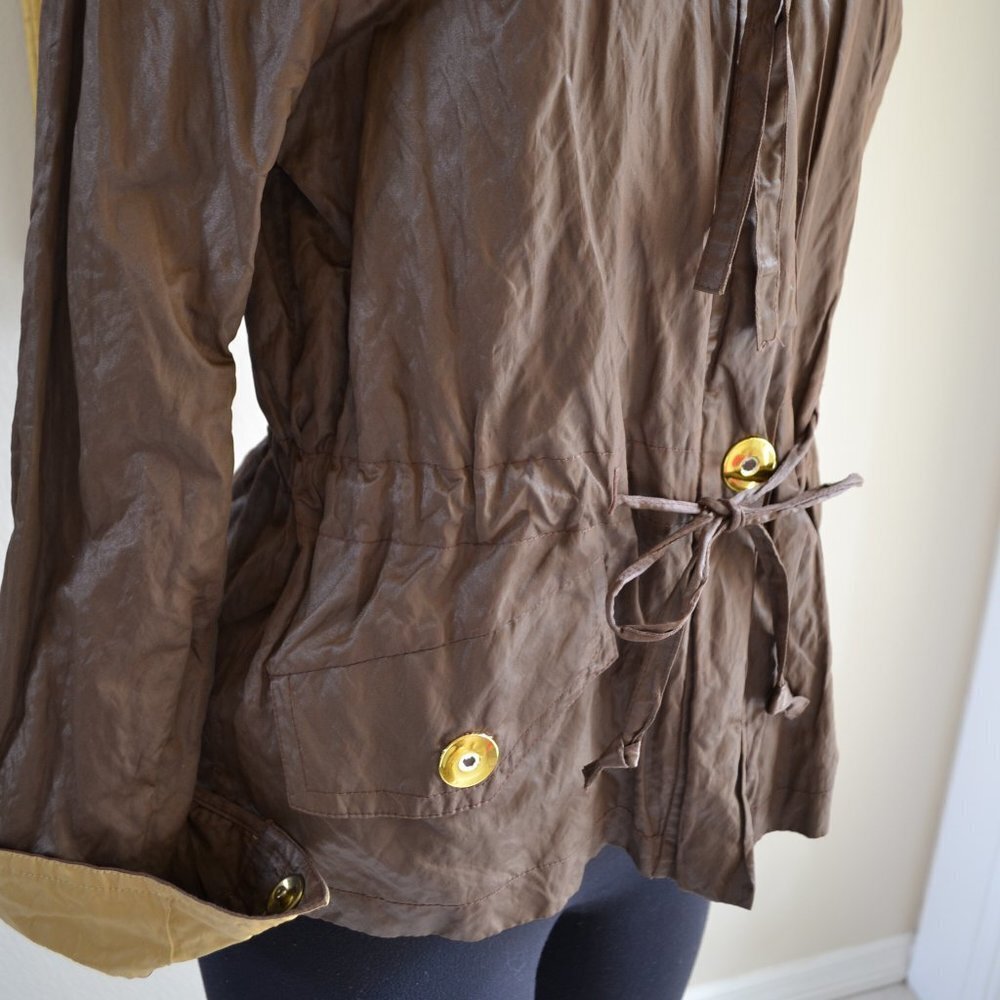 Vintage Fall Boston Proper Women’s Shine Brown and Mustard Jacket, Size Small - Picture 6 of 13